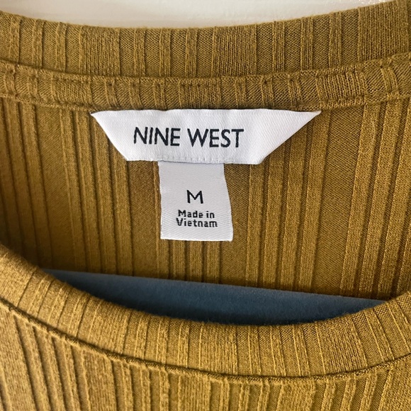 Nine West Sleeveless Mustard Midi Dress - Picture 2 of 3